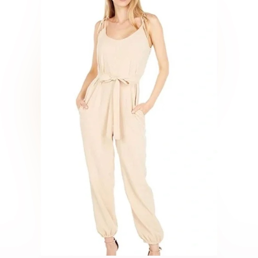 Tan jumpsuit